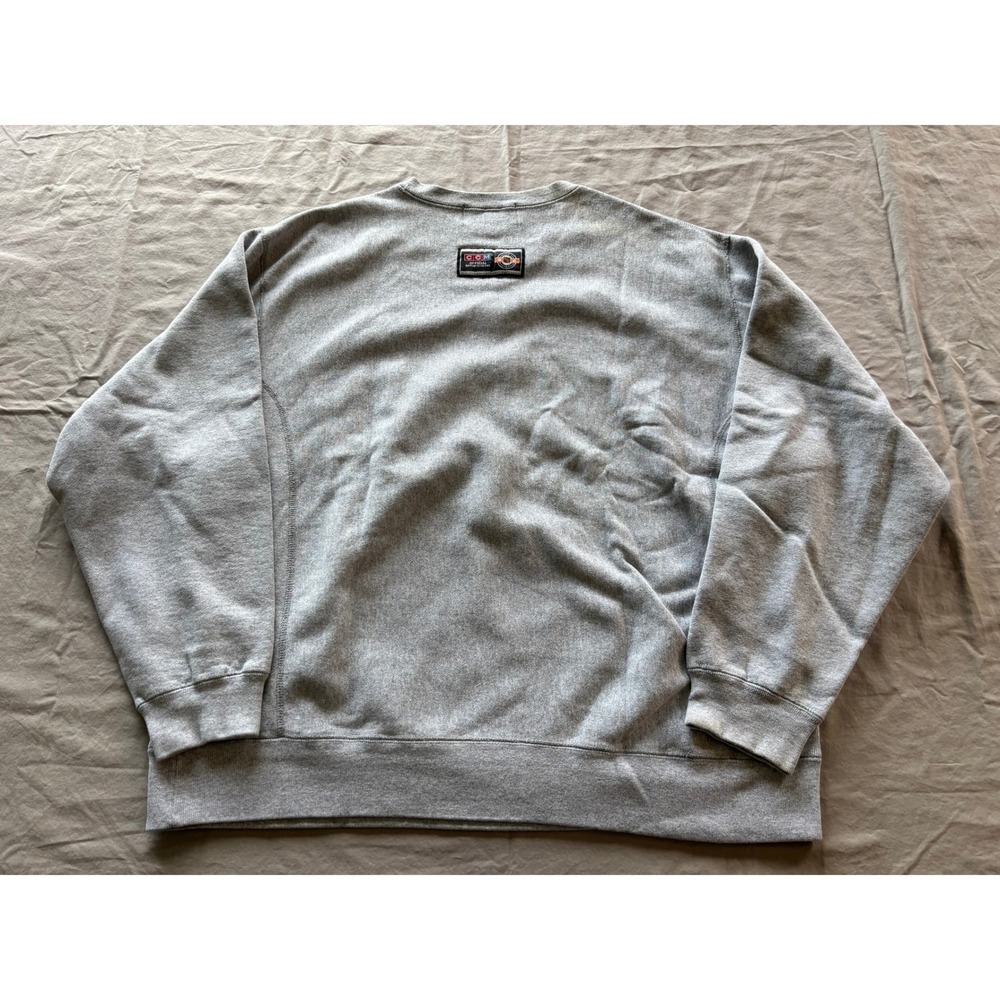 Vintage CCM Calgary Flames Hockey Sweatshirt Gray NHL Center Ice Large Canada - Picture 2 of 8